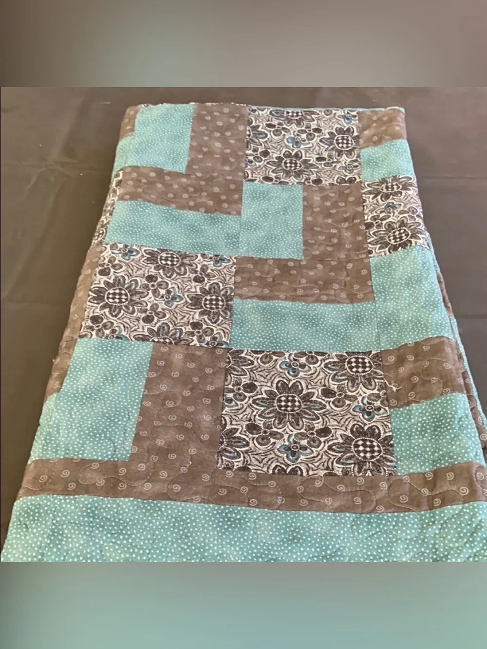 Vintage Rare Unique Quilts of Valor Foundation Patchwork Quilt Handmade & Signed